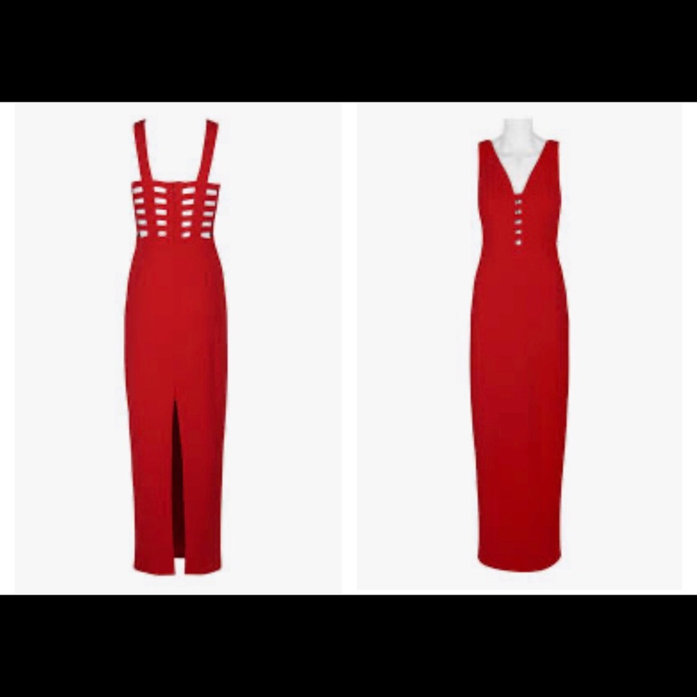 Laundry by Shelli Segal Open Back Cutout Gown
